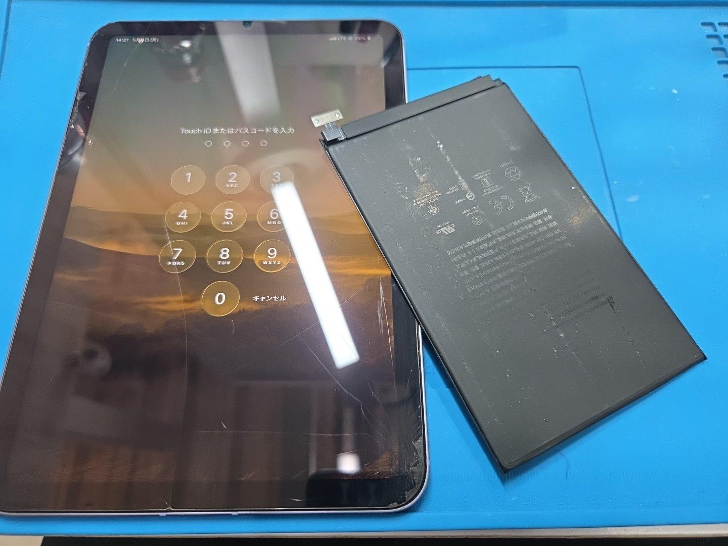 iPad mini6のバッテリー交換を行いました！【スマホ修理工房 池袋P´パルコ本店】